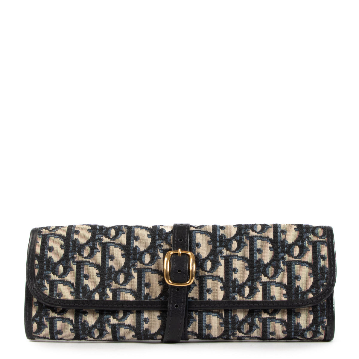 Christian Dior Blue Oblique Jewelry Pouch