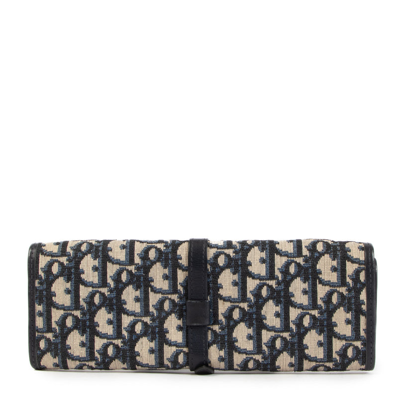 Christian Dior Blue Oblique Jewelry Pouch