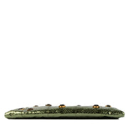 shop 100% authentic second hand Prada Metallic Green Snakeskin Effect Crystal Embellished Clutch on Labellov.com