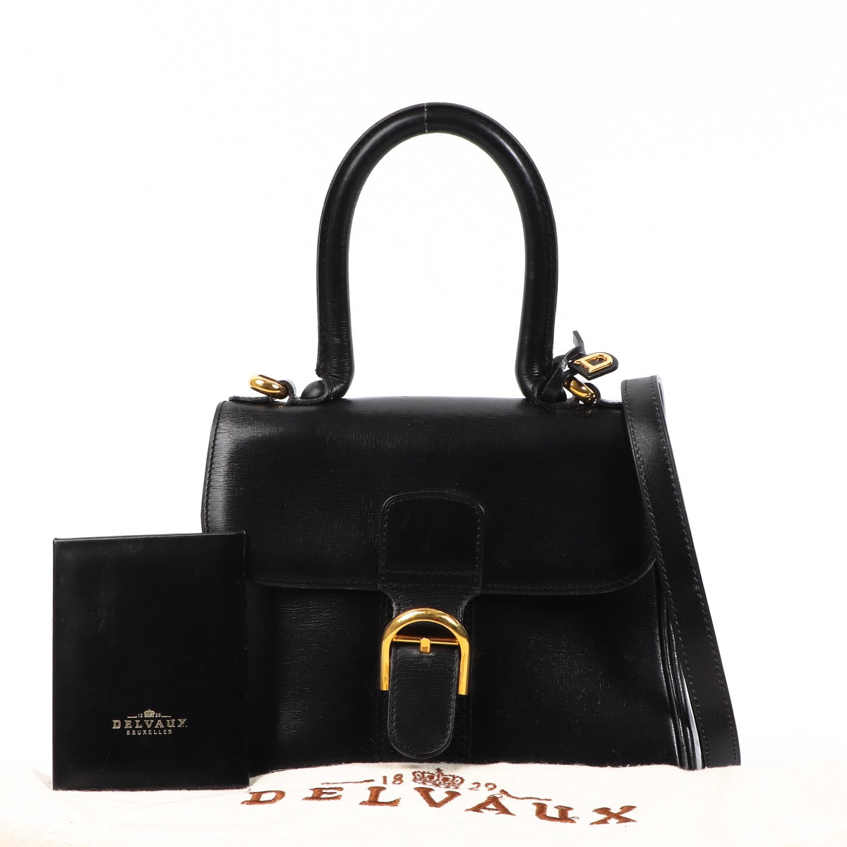 Buy this authentic second-hand vintage Delvaux Black Mini Brillant Bag at online webshop LabelLOV. Safe and secure shopping. Koop deze authentieke tweedehands vintage Delvaux Black Mini Brillant Bag bij online webshop LabelLOV.