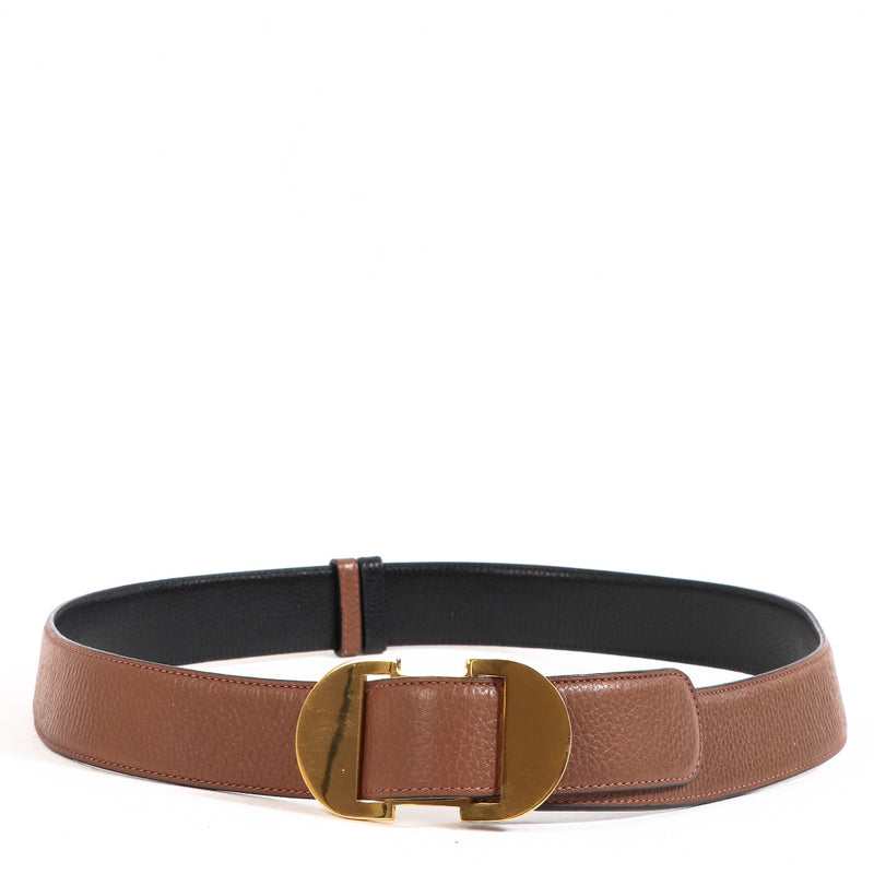 Buy an authentic second-hand Delvaux Brown Leather Belt in very good condition at Labellov in Antwerp.