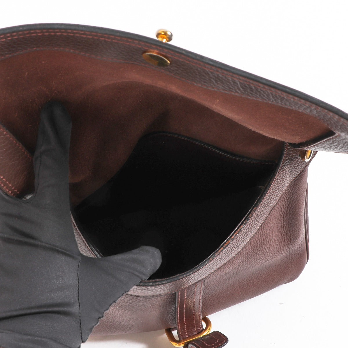 Buy an authentic second-hand Delvaux Brown Leather Crossbody Bag in very good condition at Labellov in Antwerp.