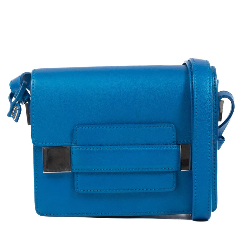 Buy an authentic second hand Delvaux Electric Blue Polo Madame Bag in very good condition at Labellov