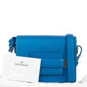 Buy an authentic second hand Delvaux Electric Blue Polo Madame Bag in very good condition at Labellov