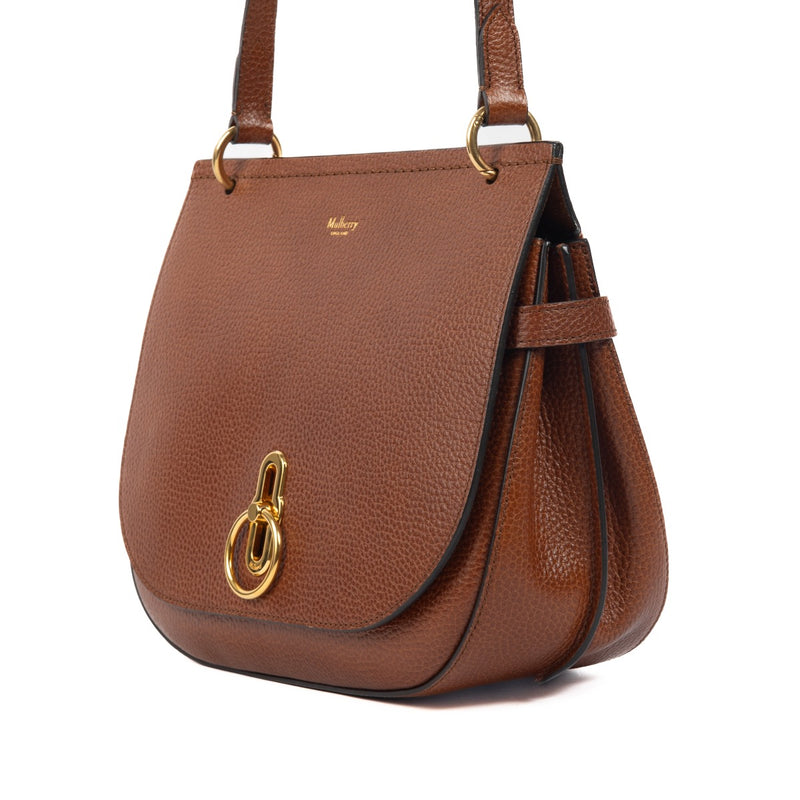 Buy an authentic second hand Mulberry Oak Classic Grain Leather Amberley Satchel Bag in new condition at Labellov