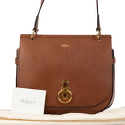 Buy an authentic second hand Mulberry Oak Classic Grain Leather Amberley Satchel Bag in new condition at Labellov