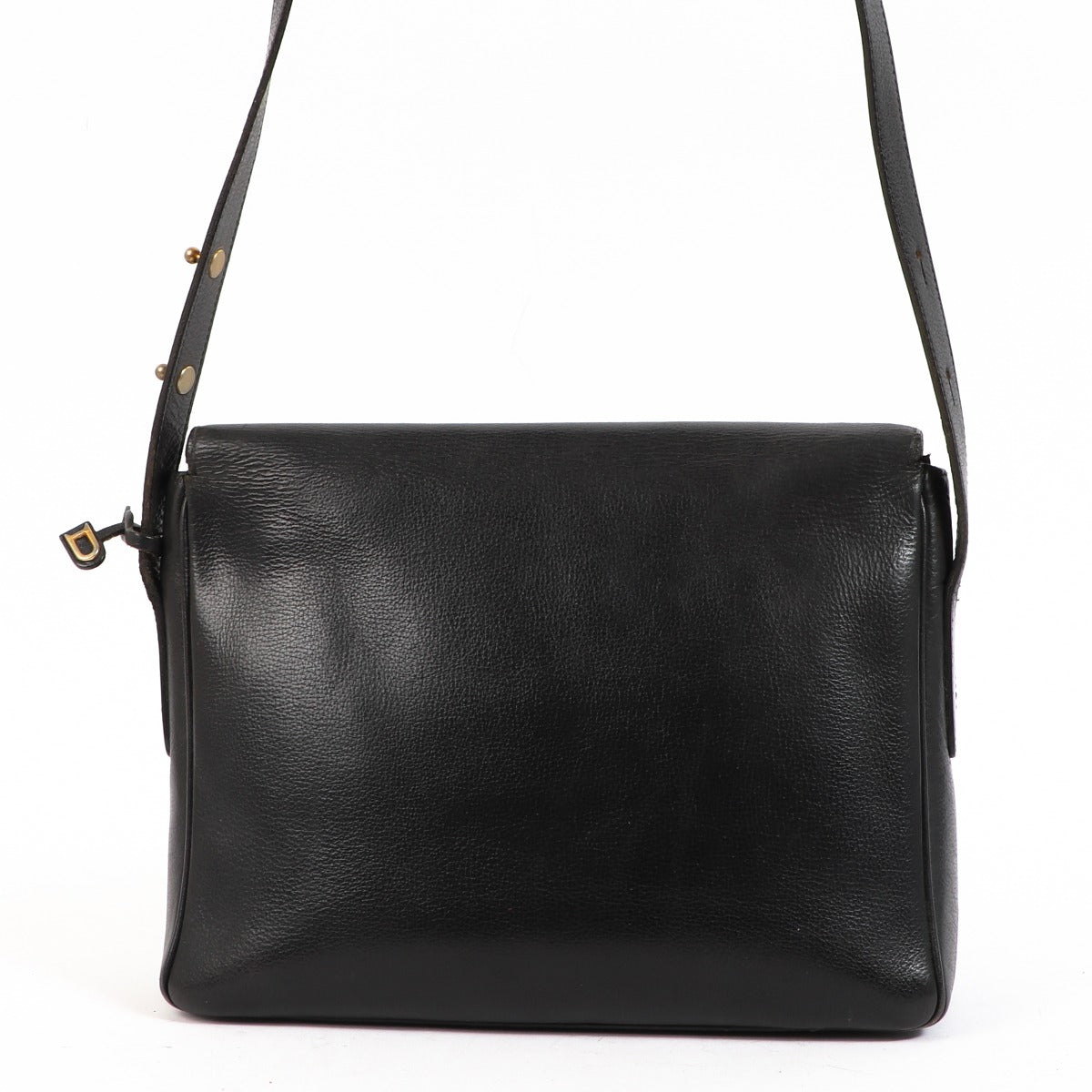 Sac vintage Delvaux en cuir noir Poirier