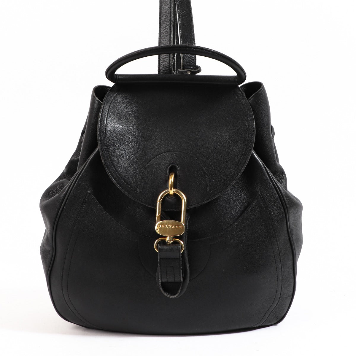 Buy an authentic second-hand Delvaux Black Lucifer Backpack in very good condition at Labellov in Antwerp.