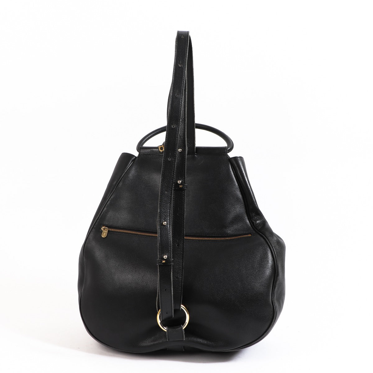 Buy an authentic second-hand Delvaux Black Lucifer Backpack in very good condition at Labellov in Antwerp.