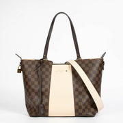 Authentic pre-loved Louis Vuitton Damier Ebene/Magnolia Jersey Shoulder Bag on Labellov.com