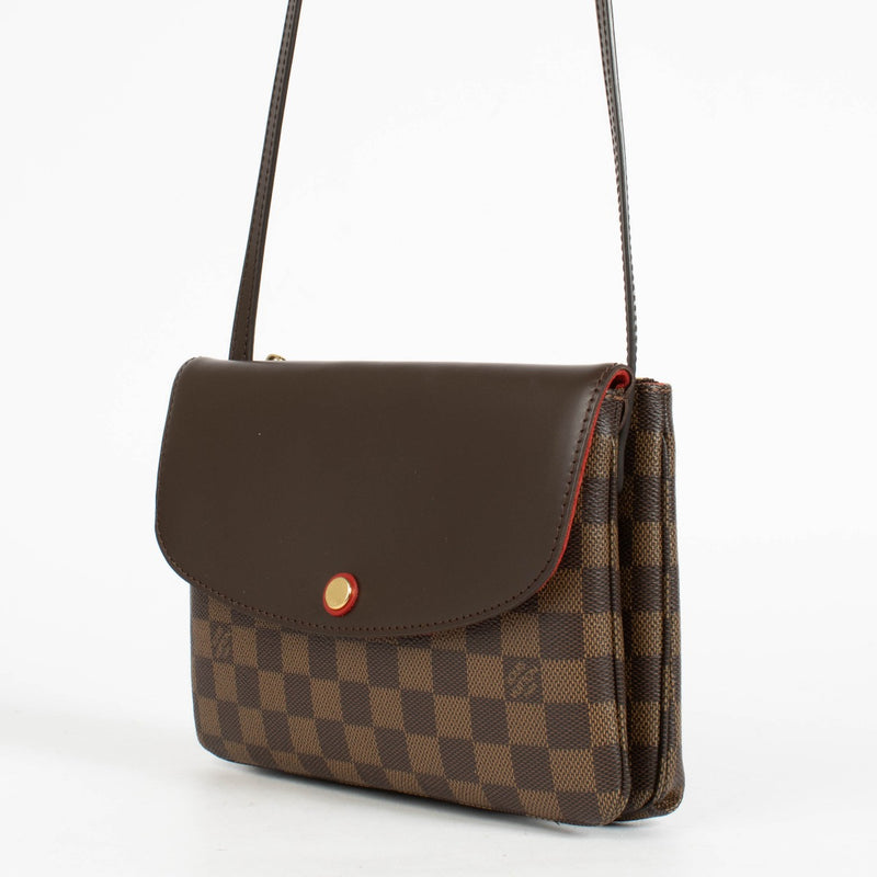 Authentic pre-loved Louis Vuitton Damier Ebene Twice Bag Crossbody on Labellov.com