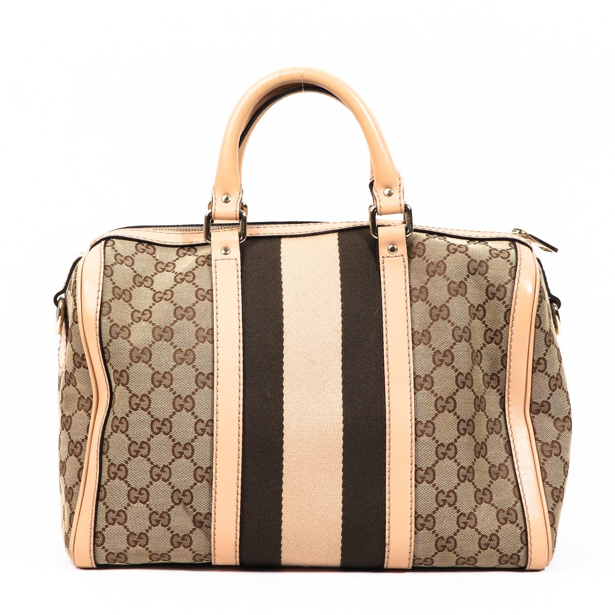 Gucci GG Canvas Web Boston Bag