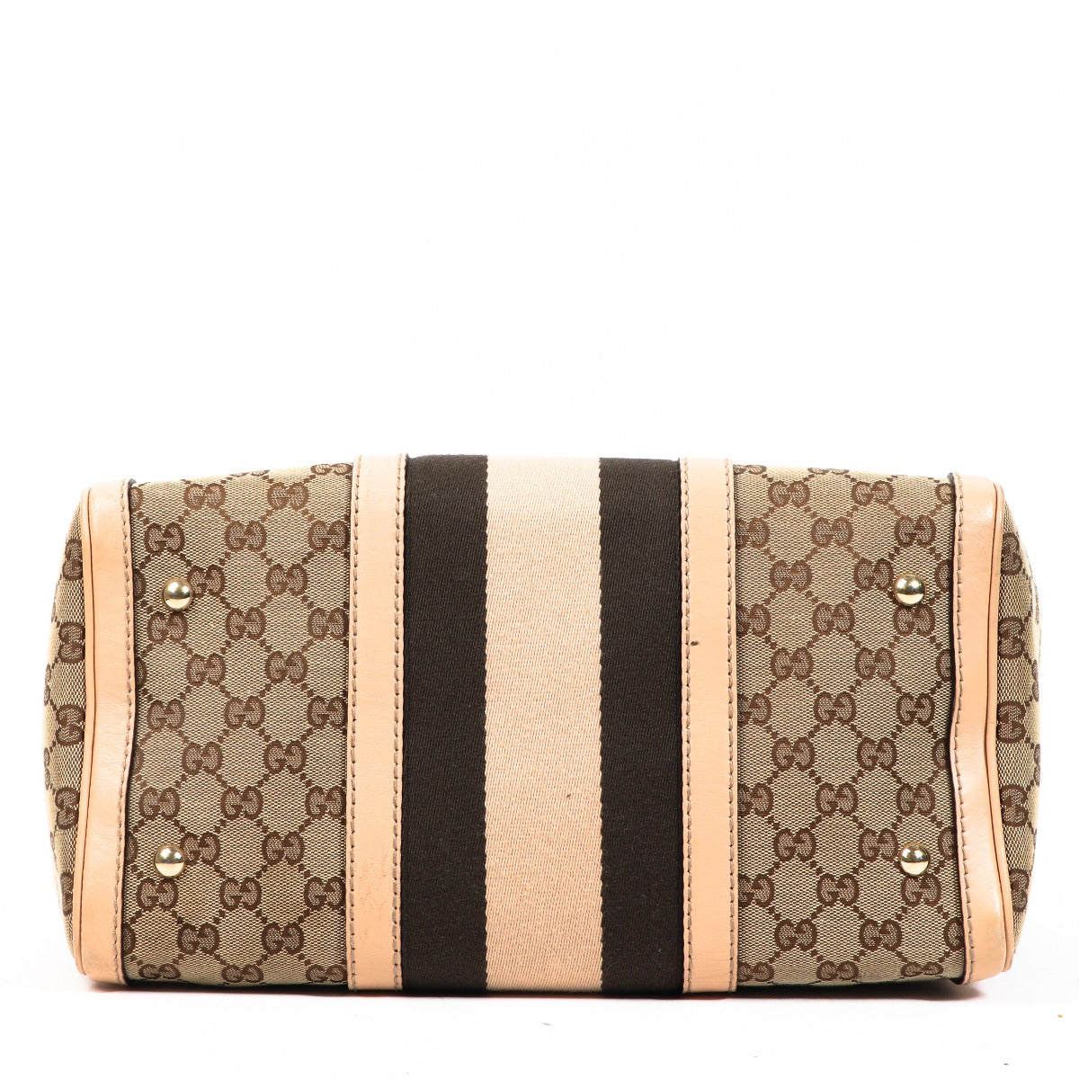 Gucci GG Canvas Web Boston Bag