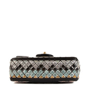 Chanel 2015 Mosaic Embroidered Mini Classic Flap Bag