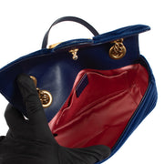 shop 100% authentic second hand Gucci Blue Velvet GG Marmont Mini Bag on Labellov.com
