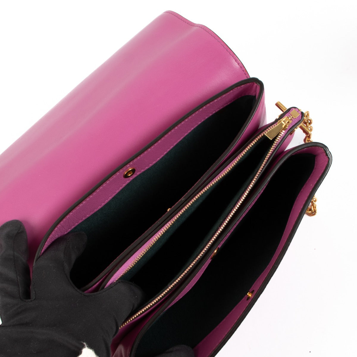 Sac bandoulière Mulberry Small Clifton en cuir grainé rose bonbon classique