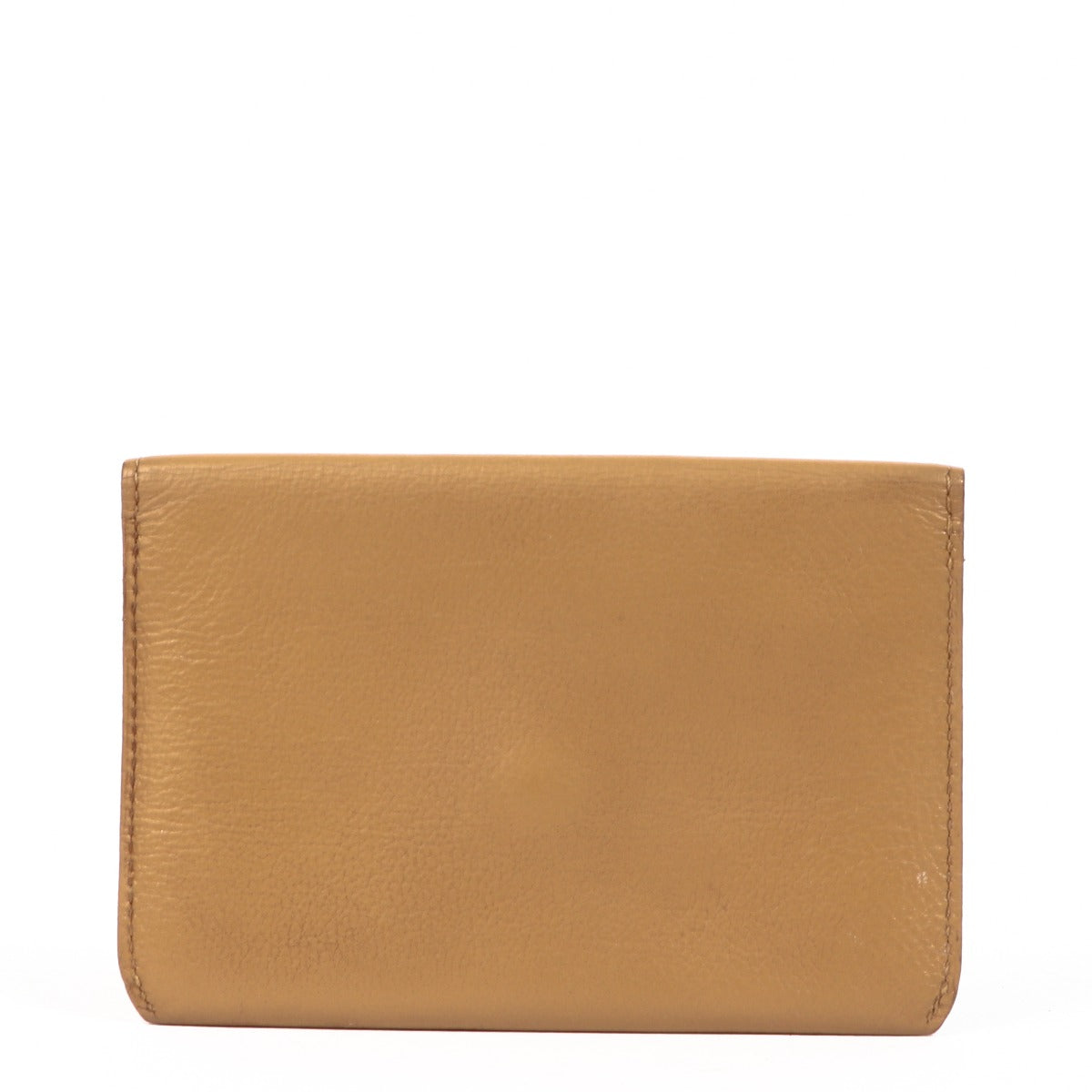 Delvaux Beige Leather Diabolo Card Holder Wallet