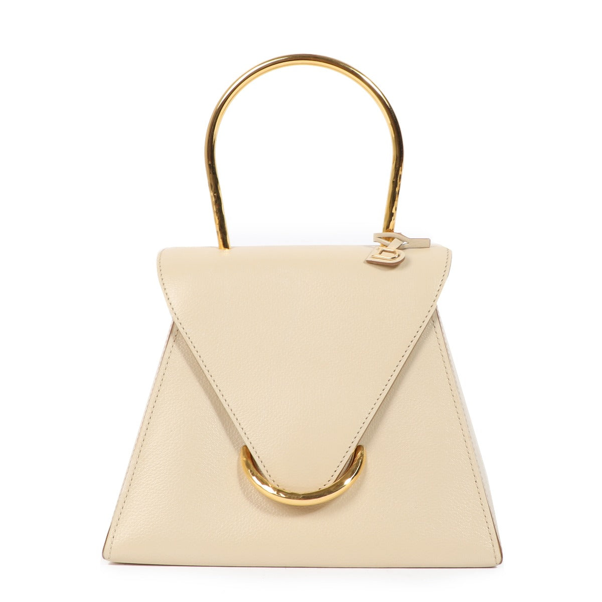 Delvaux Ut Cream Jumping Top Handle Bag