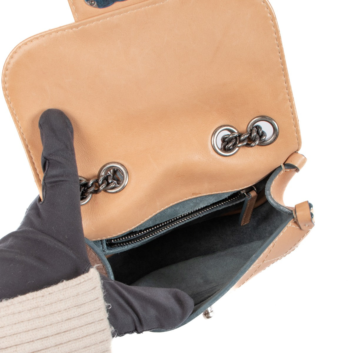 Chanel Mini Flap Tasje van Natuurlijk Kalfsleer