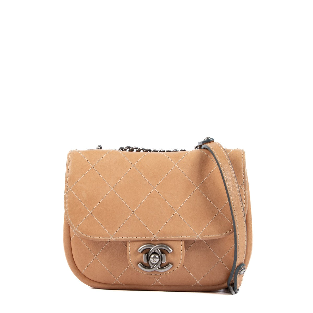 Chanel Natural Calfskin Mini Flap Bag