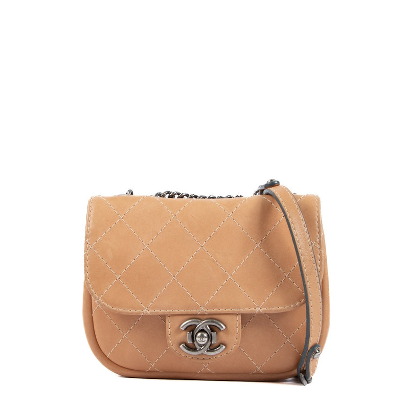 Chanel Natural Calfskin Mini Flap Bag