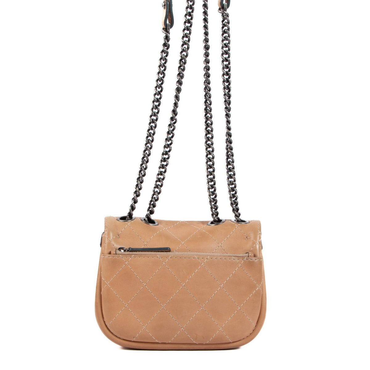 Chanel Mini Flap Tasje van Natuurlijk Kalfsleer