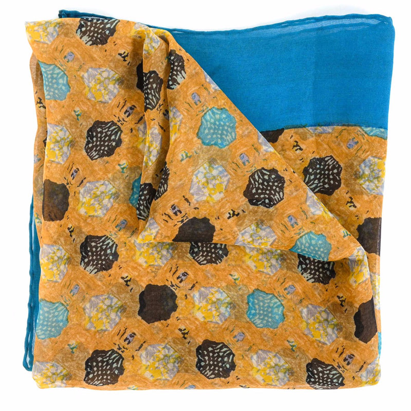 Buy an authentic second hand Delvaux Chiffon Silk Multicolor Scarf in very good condition at Labellov