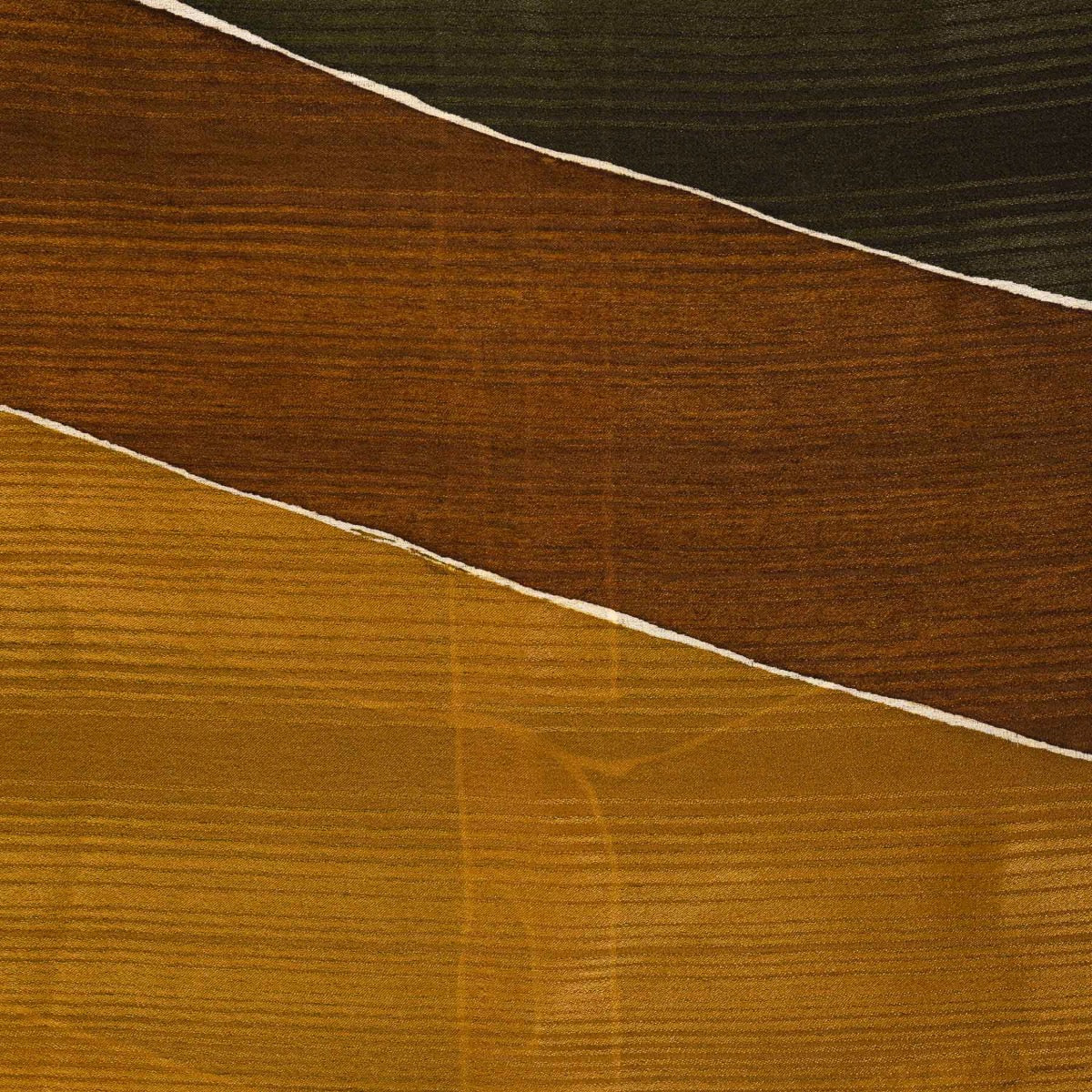 Buy an authentic second hand Delvaux Green Striped Silk Scarf in good condition at Labellov.com
