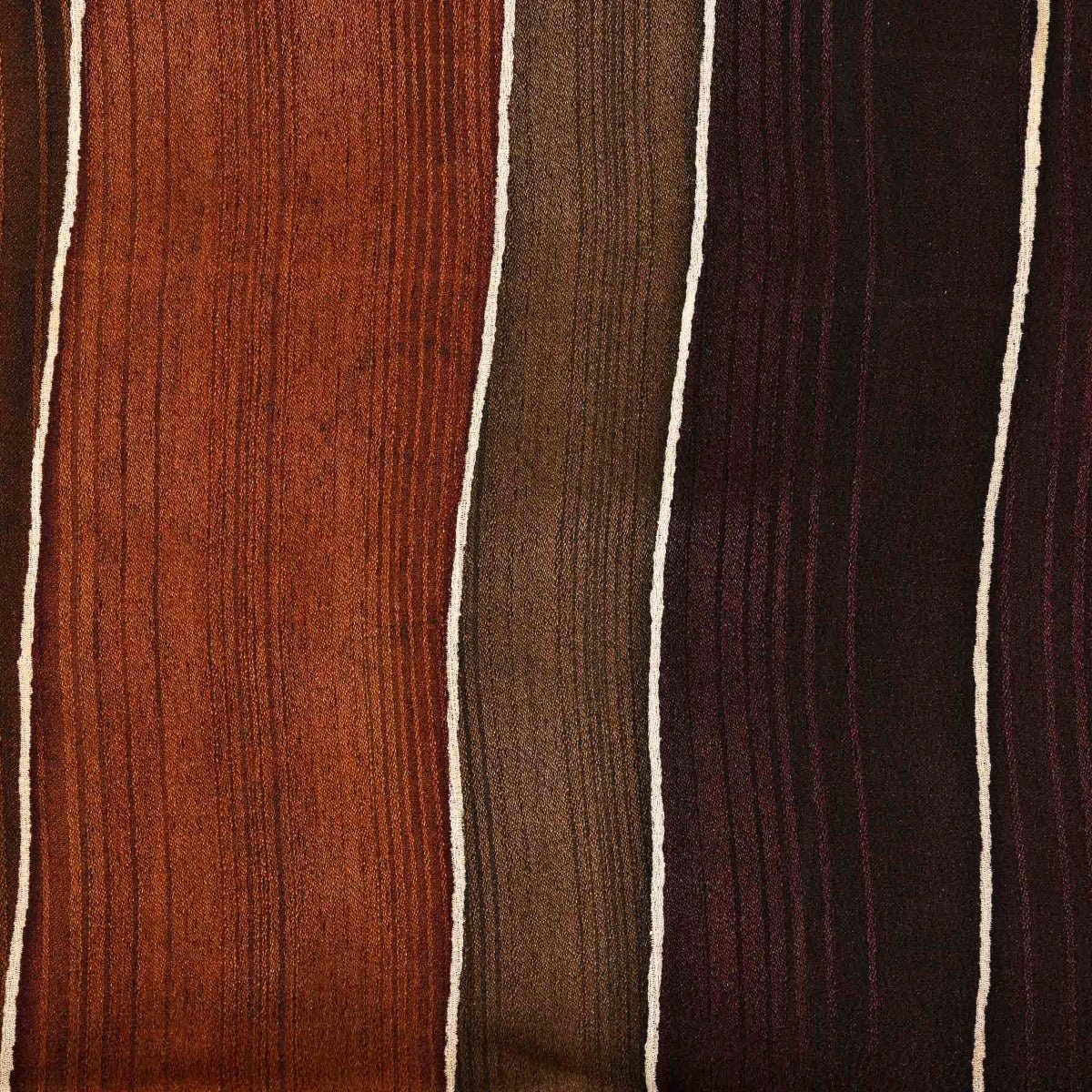 Buy an authentic second hand Delvaux Brown Striped Silk Scarf in good condition at Labellov.com