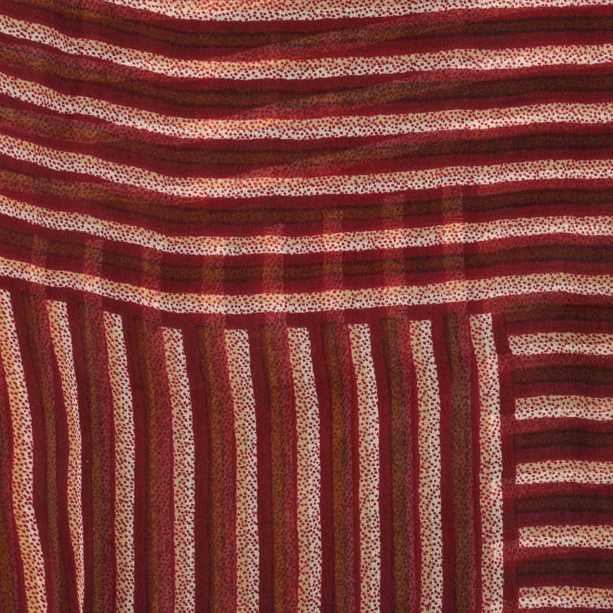 Buy an authentic second hand Delvaux Burgundy Striped Chiffon Silk Scarf in good condition at Labellov.com
