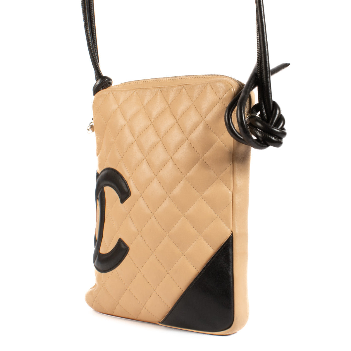 Chanel Beige Cambon Ligne Camera Crossbody Bag
