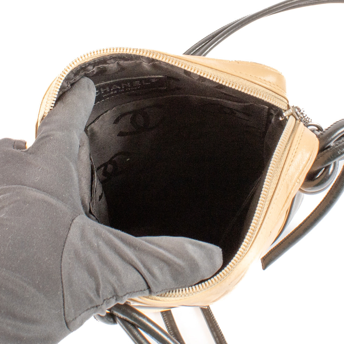 Sac bandoulière Chanel Beige Cambon Ligne