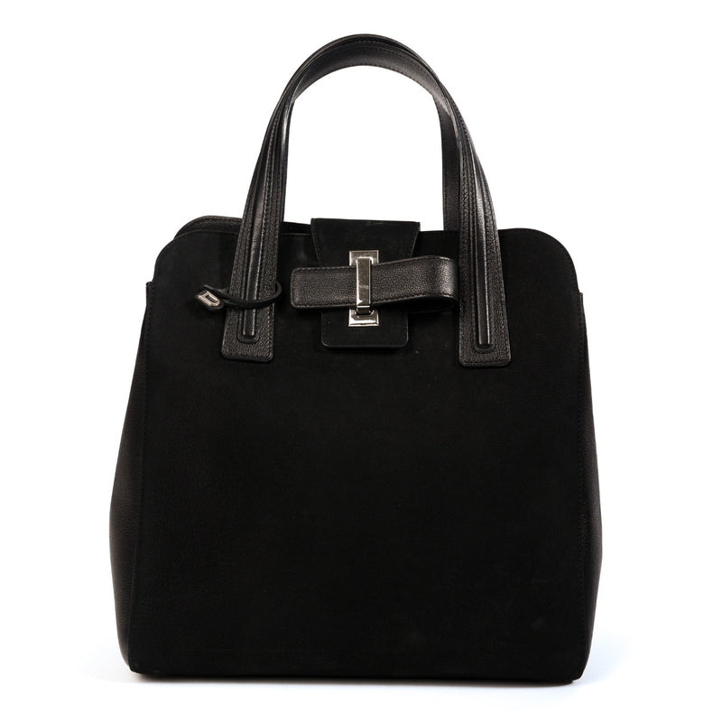Authentic second hand Delvaux Simplissime N/S Tote PM Black Santiag on labellov.com
