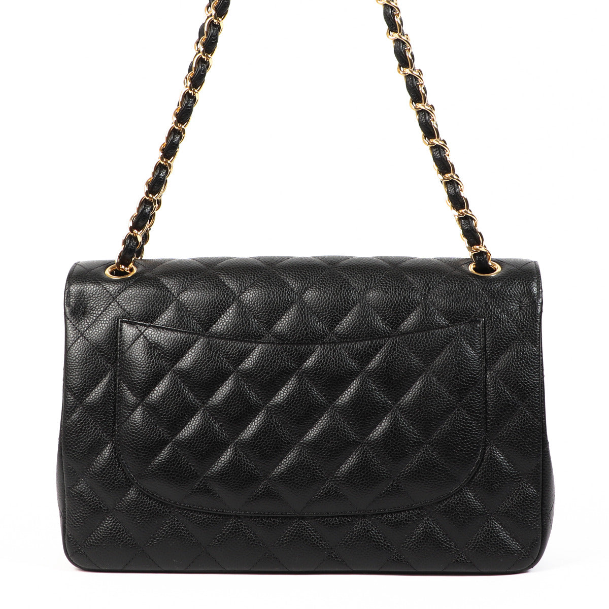 Chanel Zwart Caviar Large Classic Flap Bag