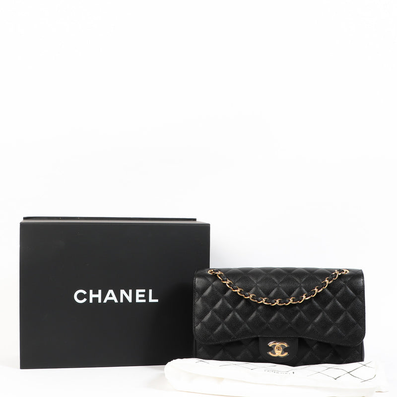 Buy your authentic designer Chanel Black Caviar Large Classic Flap Bag for the best price and with worldwide shipping at Labellov in Antwerp, Brussels and Knokke.