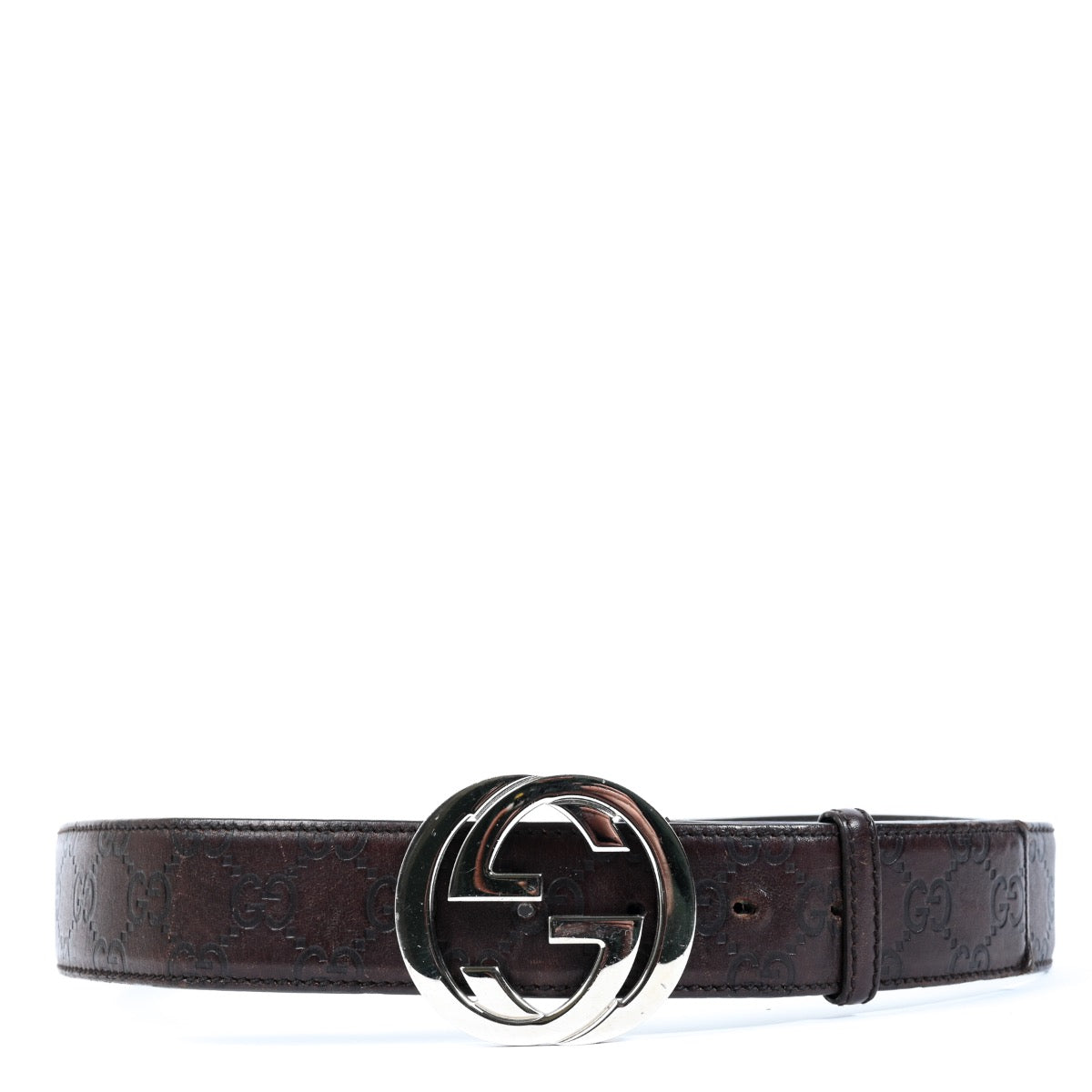 Shop safe online at Labellov in Antwerp this 100% authentic second hand Gucci Brown Guccissima Leather Belt - size 85