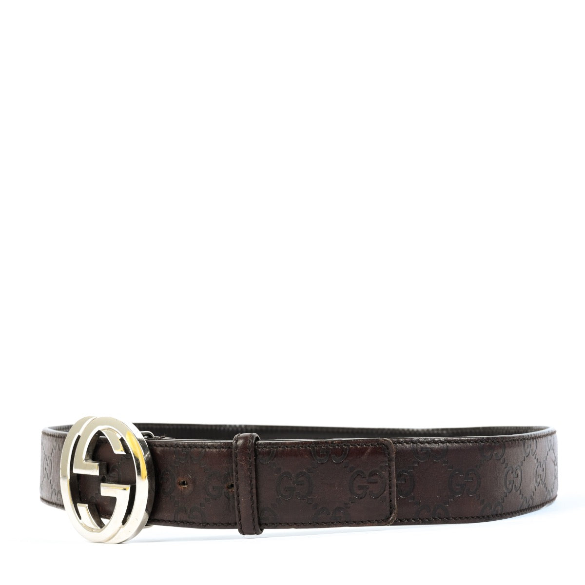 Shop safe online at Labellov in Antwerp this 100% authentic second hand Gucci Brown Guccissima Leather Belt - size 85