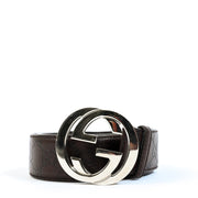 Shop safe online at Labellov in Antwerp this 100% authentic second hand Gucci Brown Guccissima Leather Belt - size 85