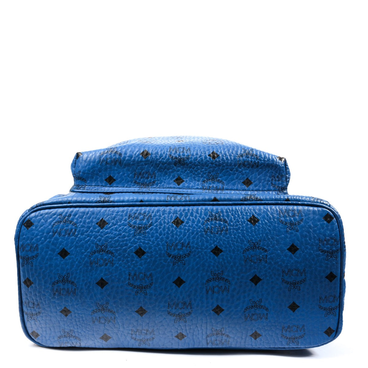 Buy an authentic second hand MCM Blue Medium Stark Side Studs Backpack in very good condition at Labellov.com