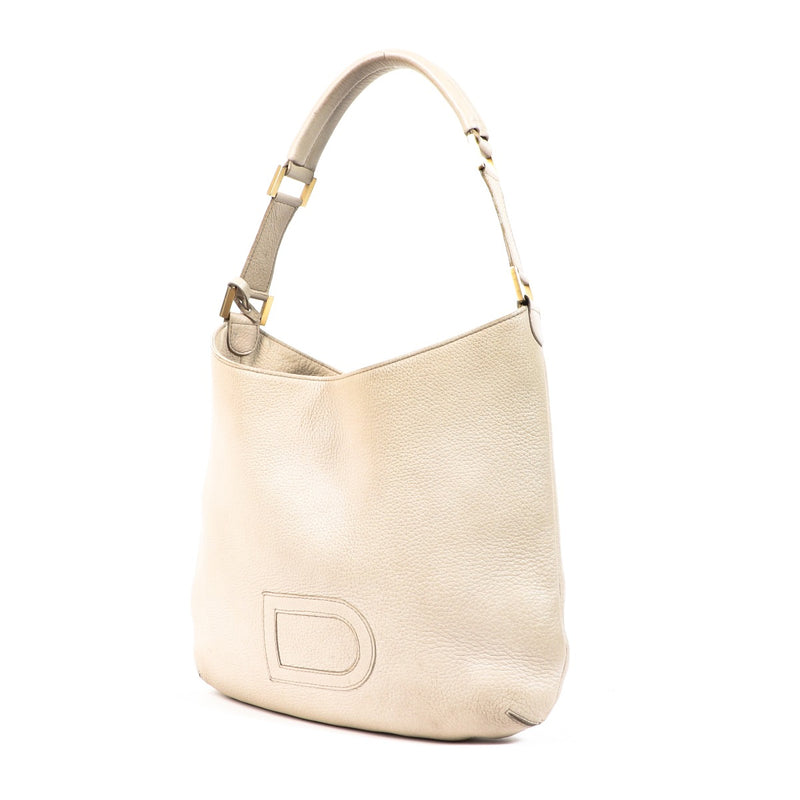 Delvaux Louise PM Cream Crispy Taurillon