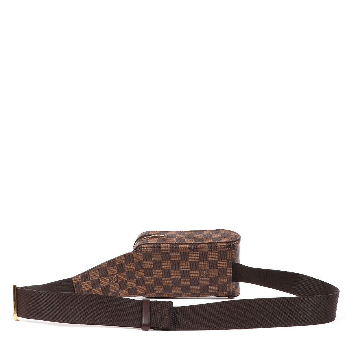 Sac banane Louis Vuitton Geronimos en toile Damier Ebene