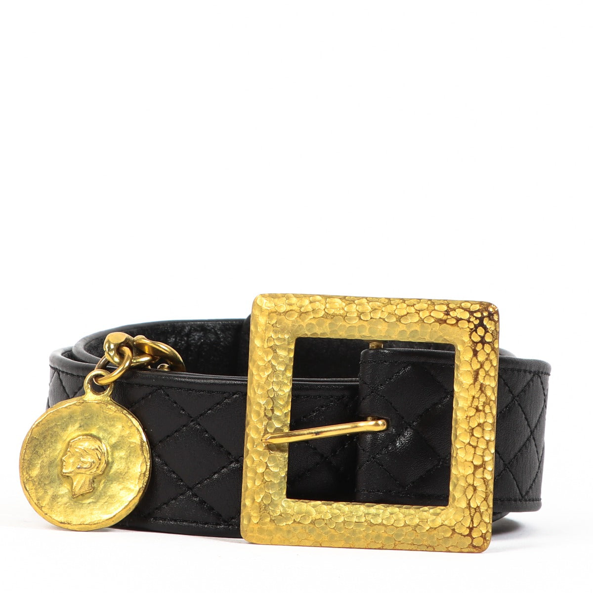 Chanel Fall 1994 Vintage Quilted Lambskin Chain Belt