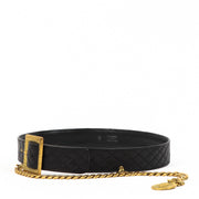 Chanel 94A Vintage Quilted Lambskin Chain Belt