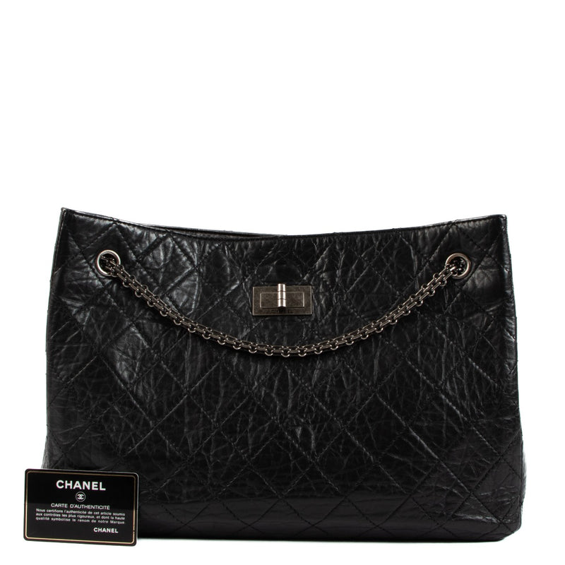Chanel Black Reissue 2.55 Business Tote Bag