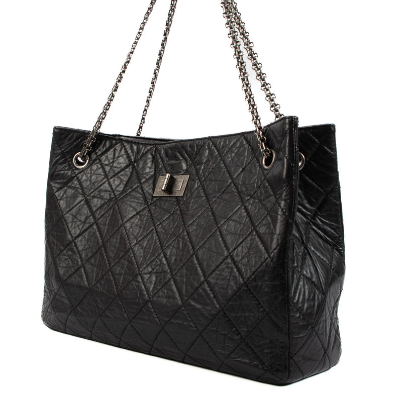 Chanel Black Reissue 2.55 Business Tote Bag