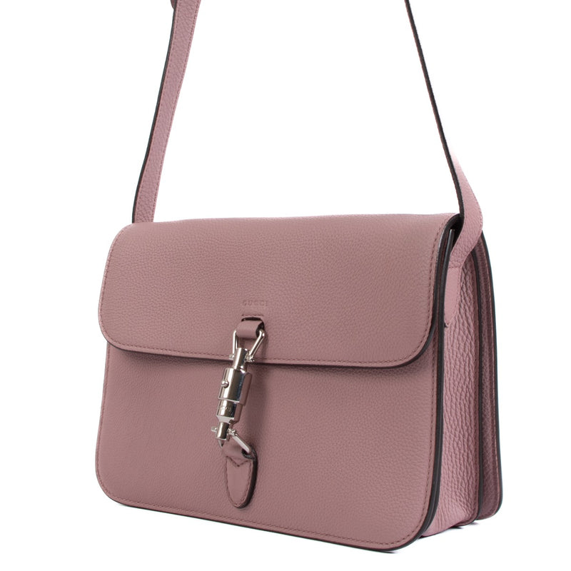 authentic second hand Gucci Mauve Jackie Soft Flap Bag on Labellov.com