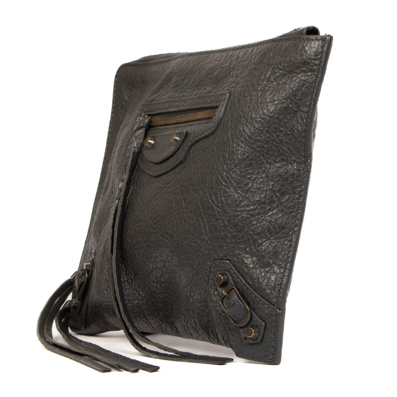 Balenciaga Grijze Arena Classic Ritsportemonnee