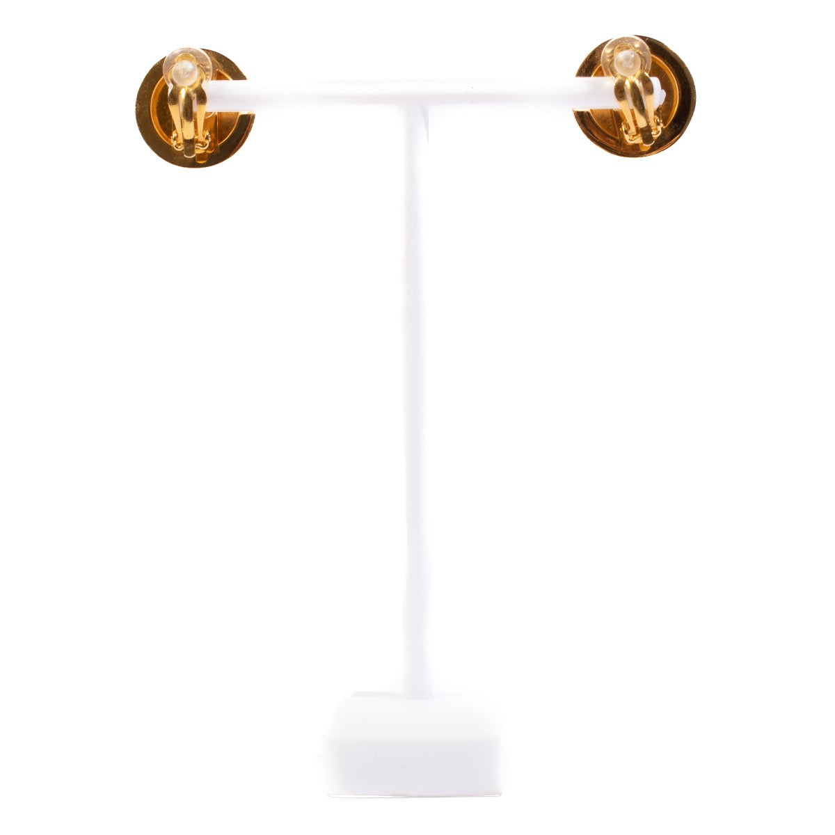 shop 100% authentic second hand Chanel 97A Gold Crystal Clip-On Earrings on Labellov.com