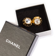 shop 100% authentic second hand Chanel 97A Gold Crystal Clip-On Earrings on Labellov.com