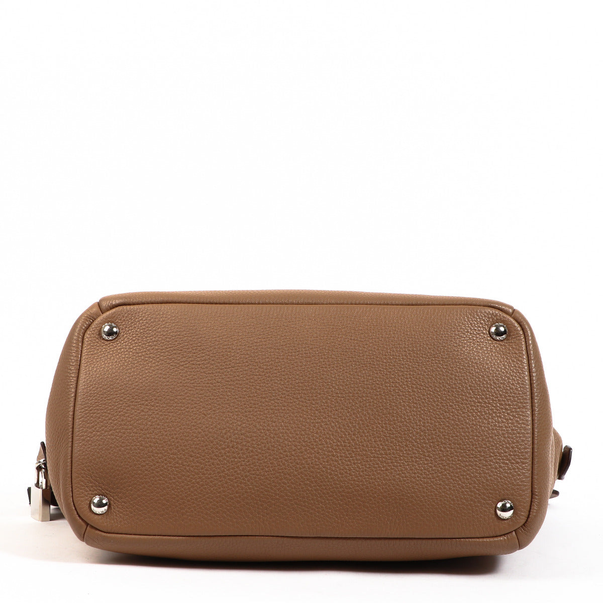 Prada Beige Leather Duffle Bag